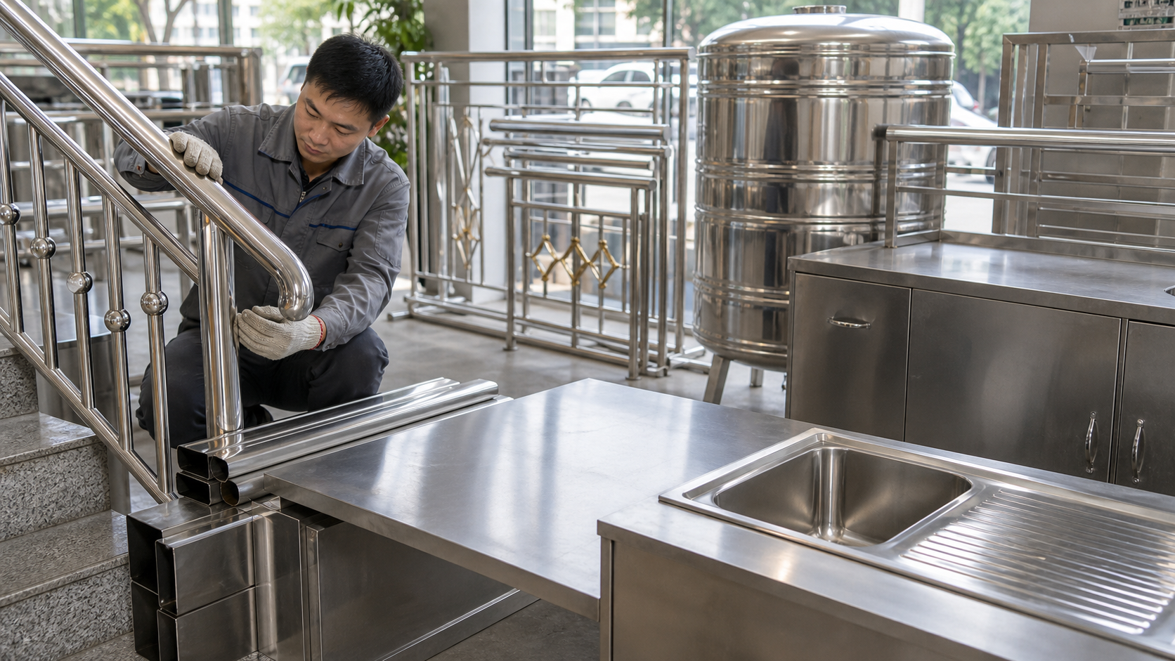 Ảnh minh họa riêng cho bài Inox nào phù hợp công trình dân dụng? Chọn 304 cho đa số hạng mục