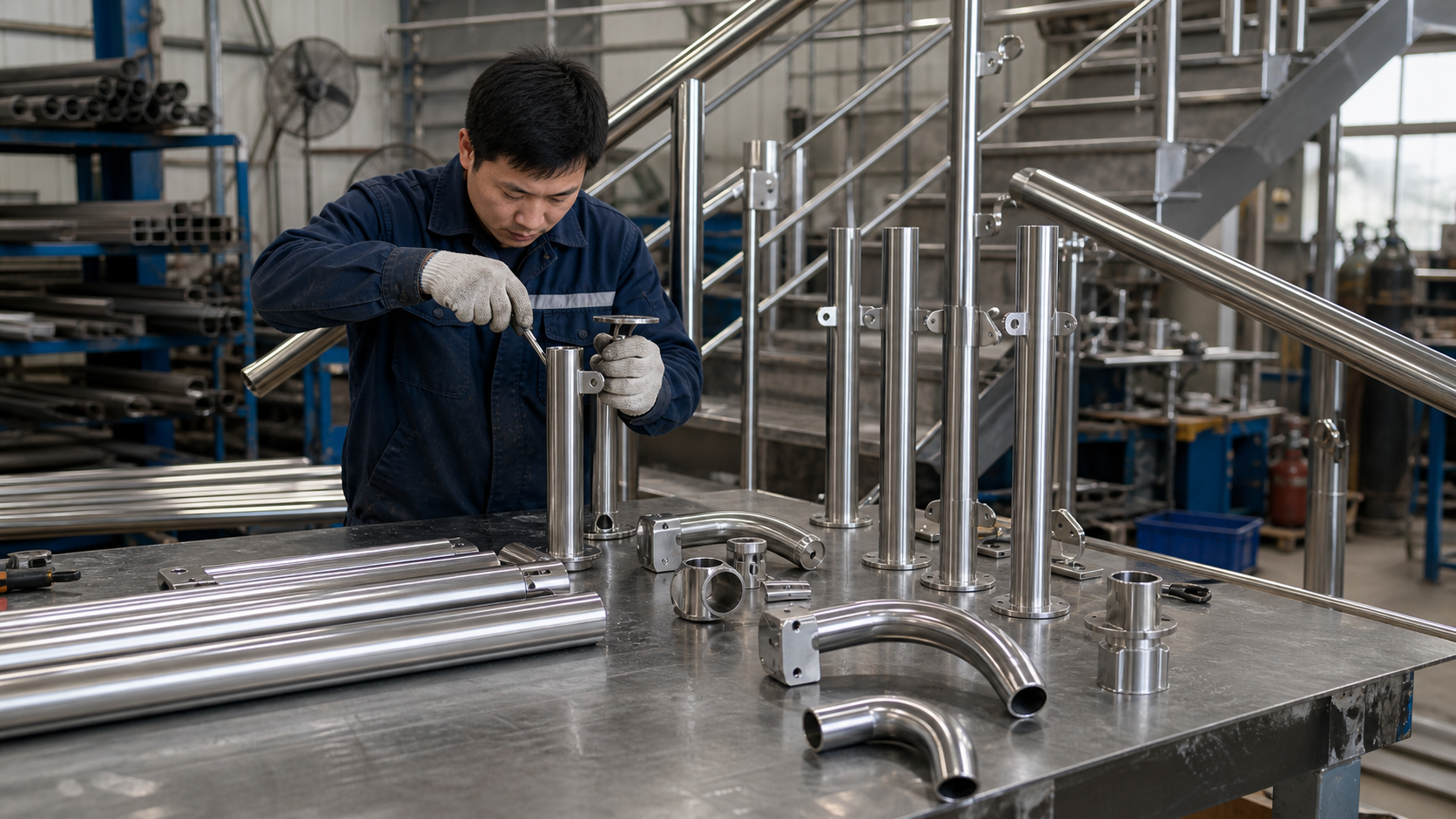 Ảnh minh họa riêng cho bài Mác inox nào dùng cho cầu thang? Chọn inox 304 hay 201