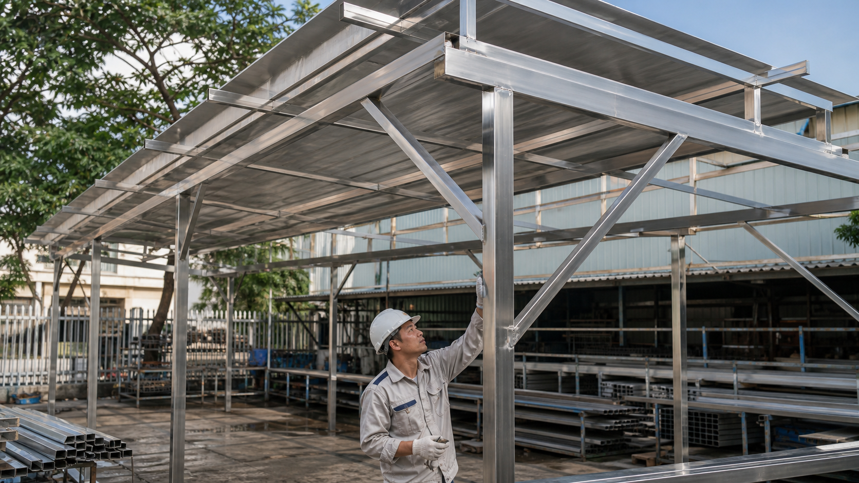 Ảnh minh họa riêng cho bài Mác inox nào dùng cho mái che? Chọn vật liệu ngoài trời bền hơn