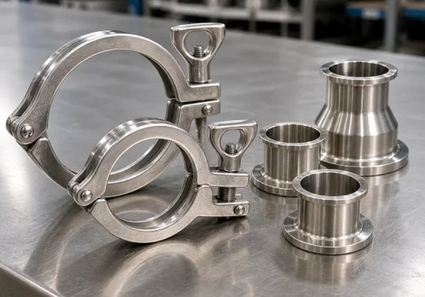 Kẹp clamp inox 304 - ảnh sản phẩm inox chụp thực tế tại kho