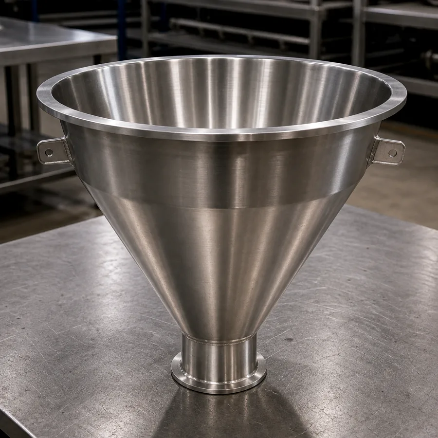 Phễu inox công nghiệp